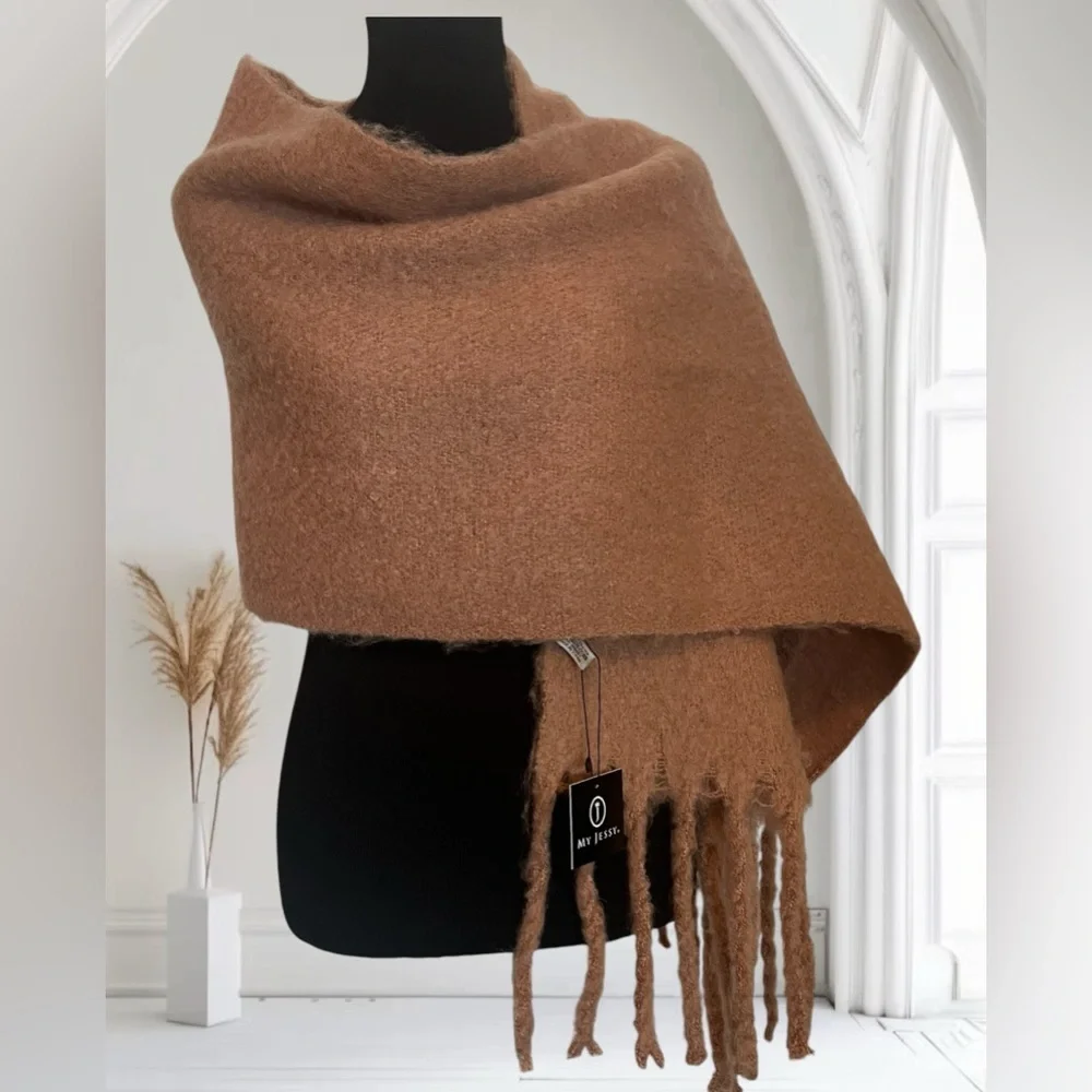 MY JESSY NWT mauve wrap scarf 16”X 69”